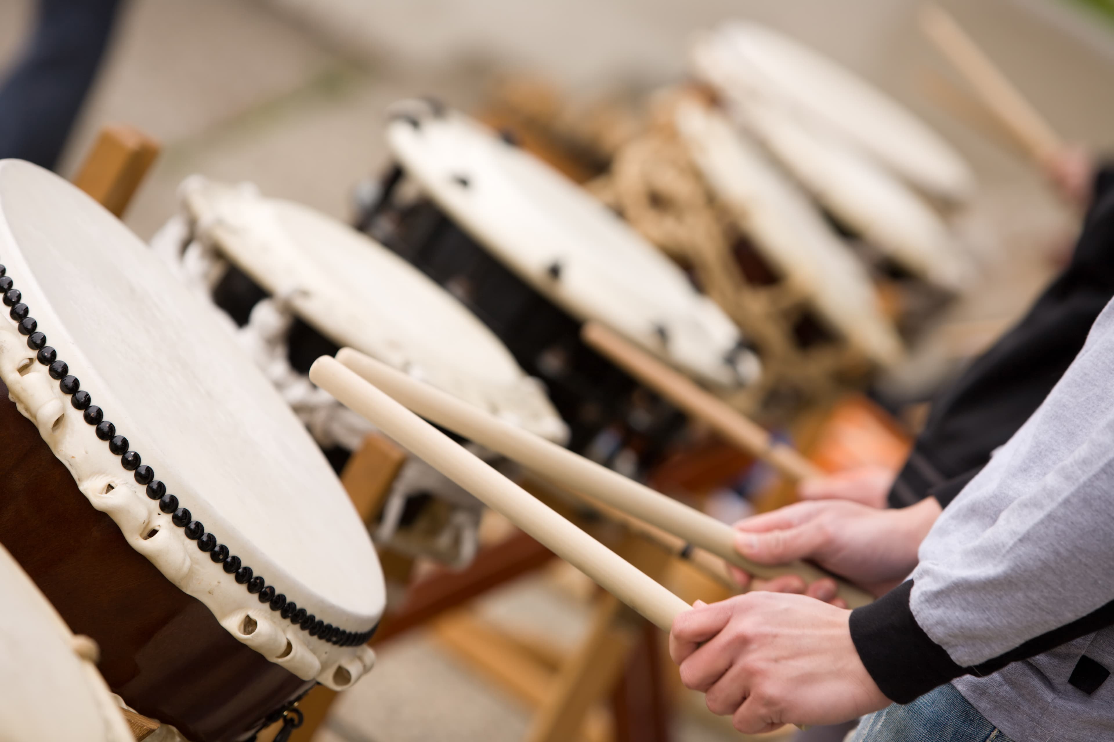 Large RGB-LEX-Japan Taiko drums istock92575269